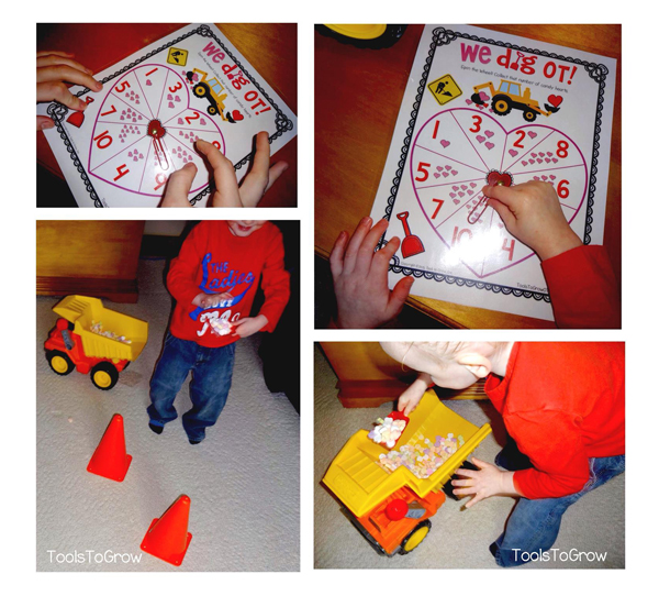 Fine Motor Game - We DIG Valentine's Day! Tools to Grow
