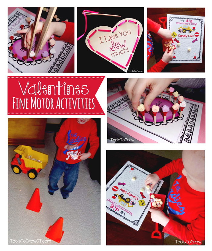 Valentine's Day Fine Motor Activities and Games from Tools to Grow