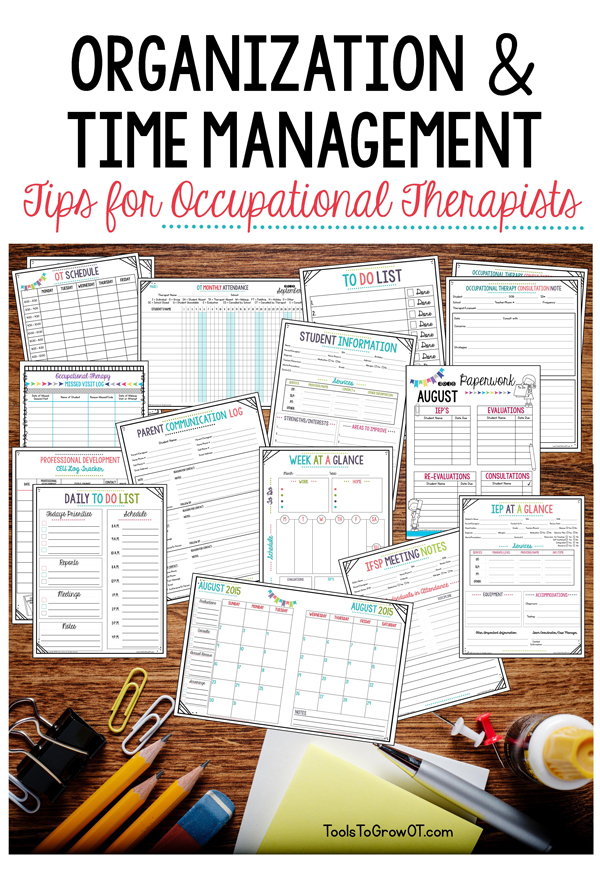 Organization & Time Management Tips for Occupational Therapists