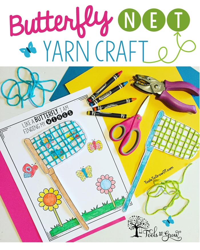 Butterfly Net Yarn Craft - A fun activity for children of all ages!