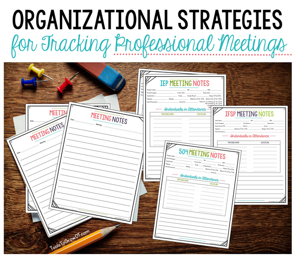 Organizational Strategies for Tracking Professional Meetings 