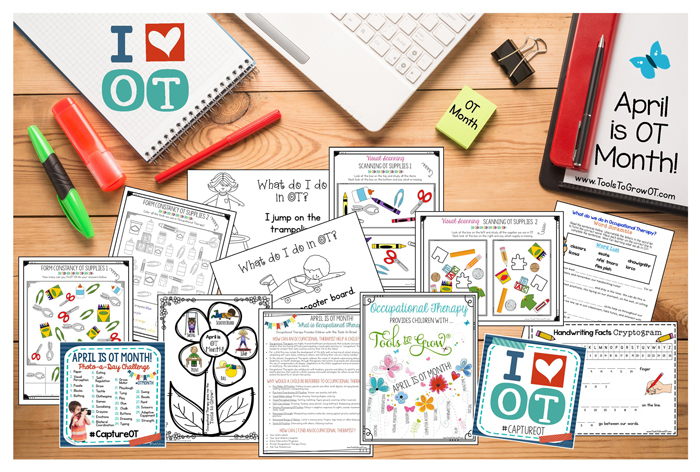 Tools to Grow OT Month Resources and FREE Printables