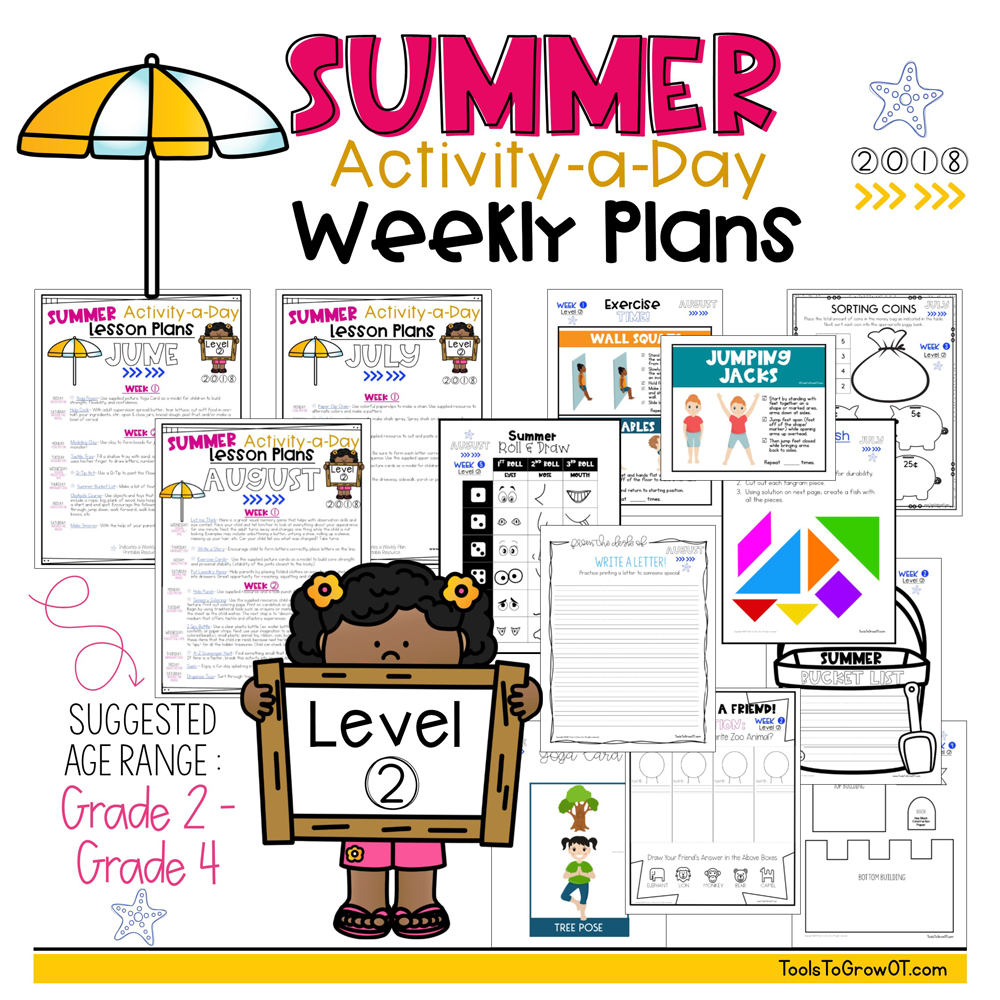 Summer FREE 2018 Calendar & Weekly Plans
