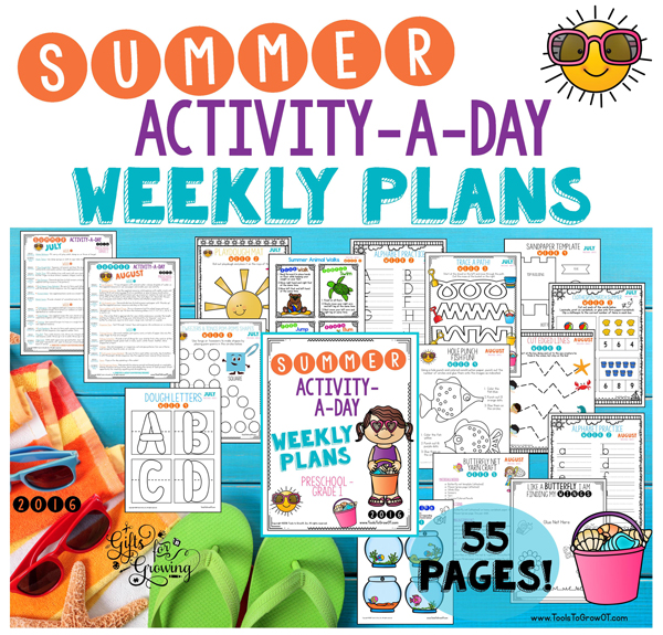 Summer Activity a Day Weekly Plans & Activities for Kids