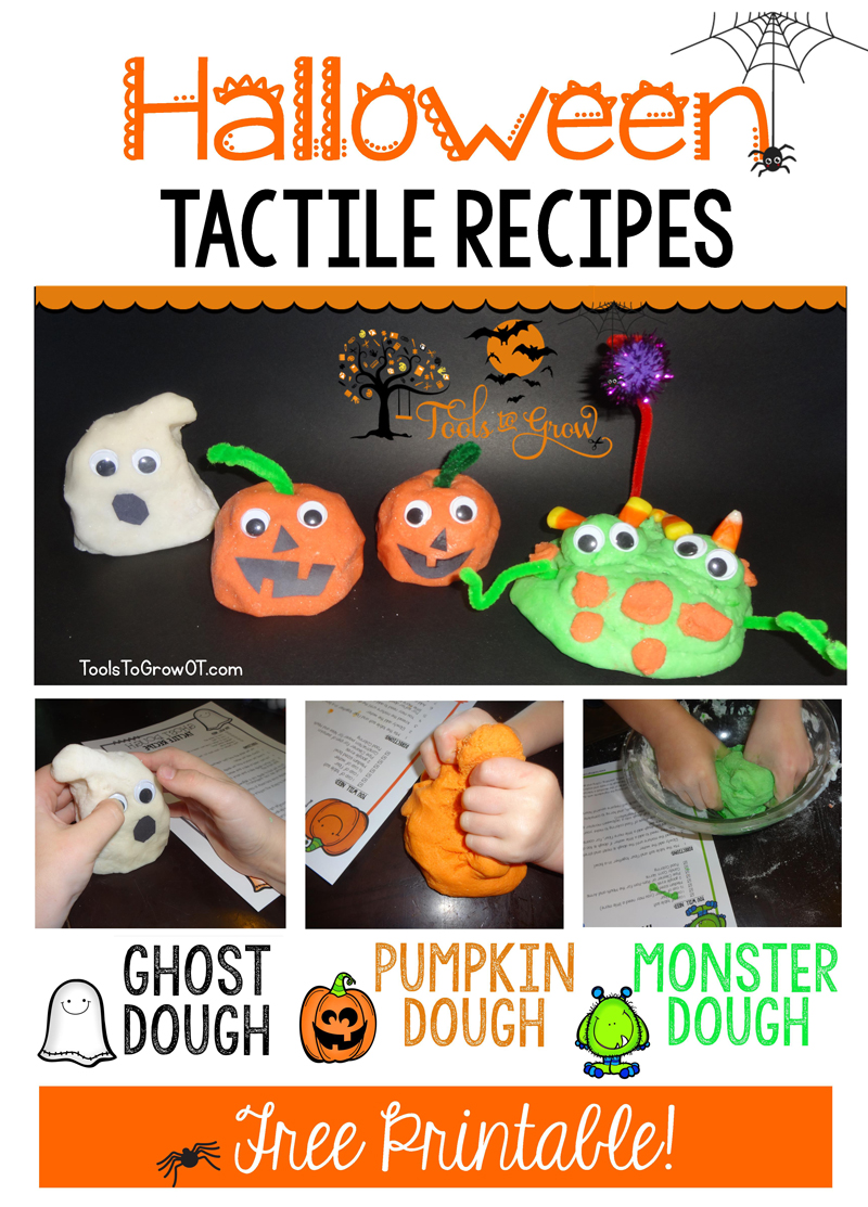Free Tactile Sensory Halloween Recipes - Tools to Grow