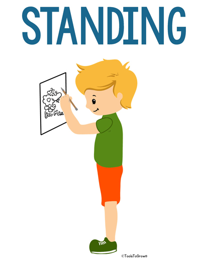 Standing Intervention Position - Copyright ToolsToGrowOT.com