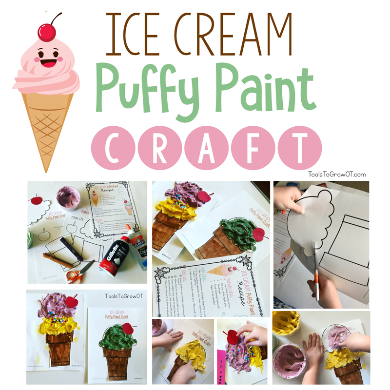 Scoops of Fun - Summer Ice Cream Tactile Recipe and Craft
