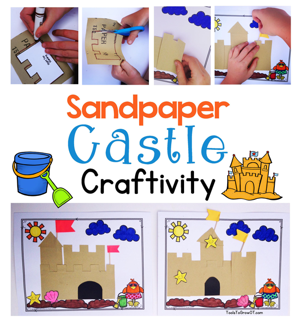 Sandpaper Castle Craftivity