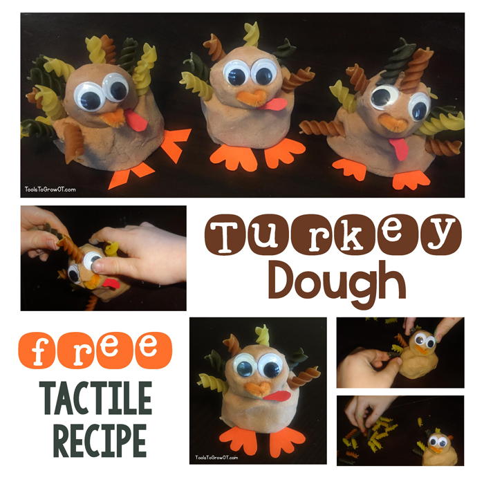 Thanksgiving FREE Tactile Dough Turkey Activity