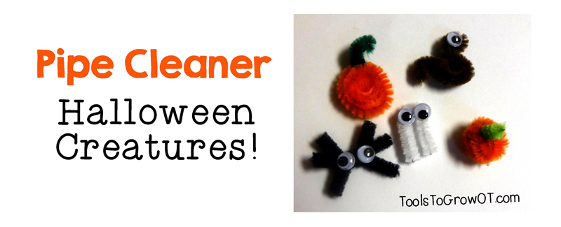 Halloween Pipe Cleaner Creatures - Tools to Grow