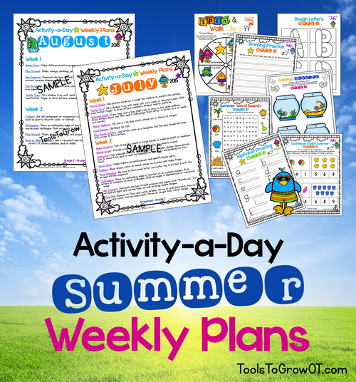Activity-a-Day Summer Calendar and detailed Weekly Plans!