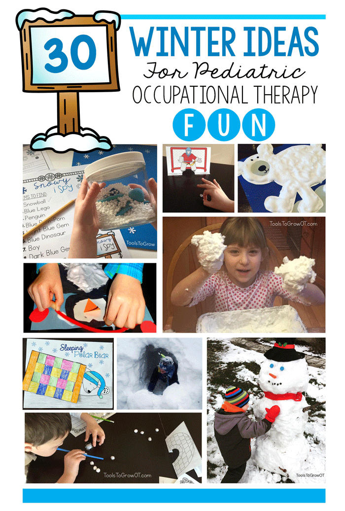 30 Winter Ideas for Pediatric Occupational Therapy Fun!
