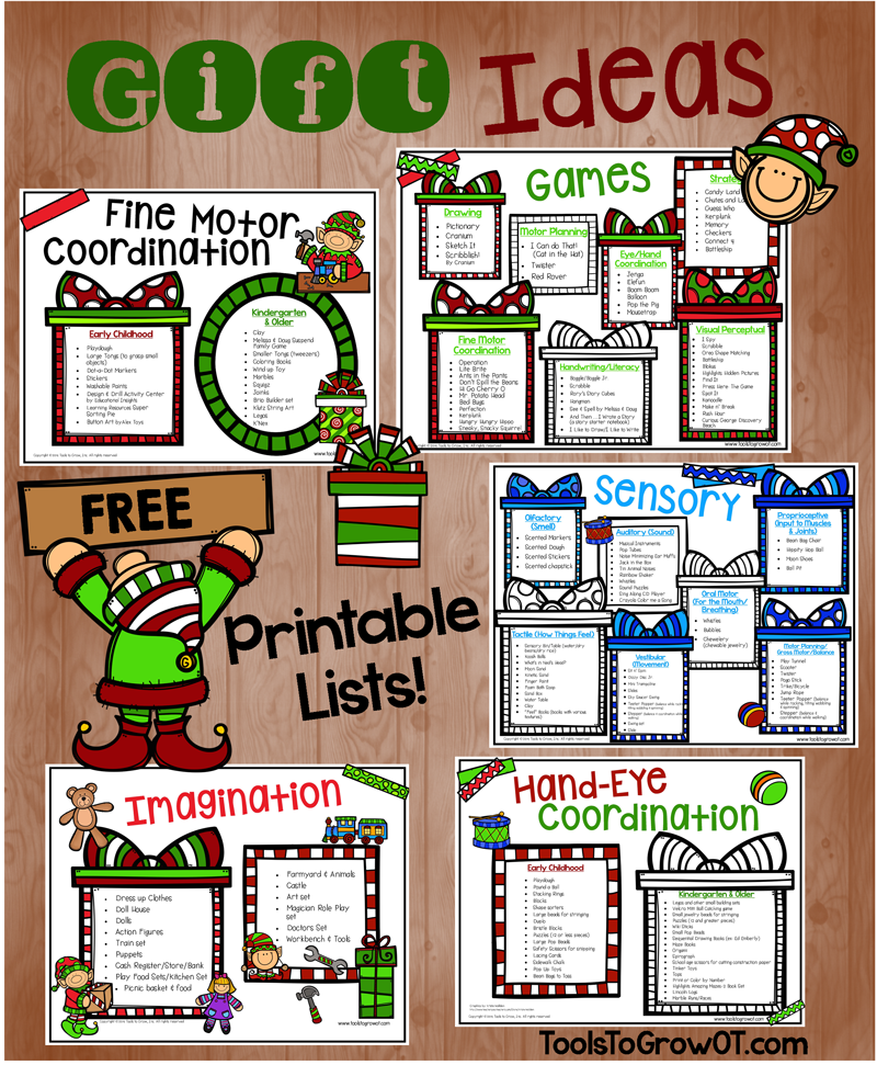 Gift Ideas FREE Printable Guide by Tools to Grow