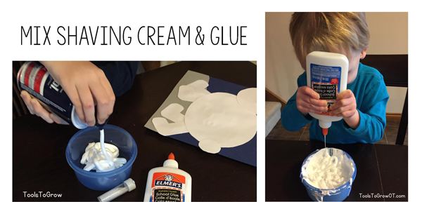 Fluffy Polar Bear - Tactile children's craft activity