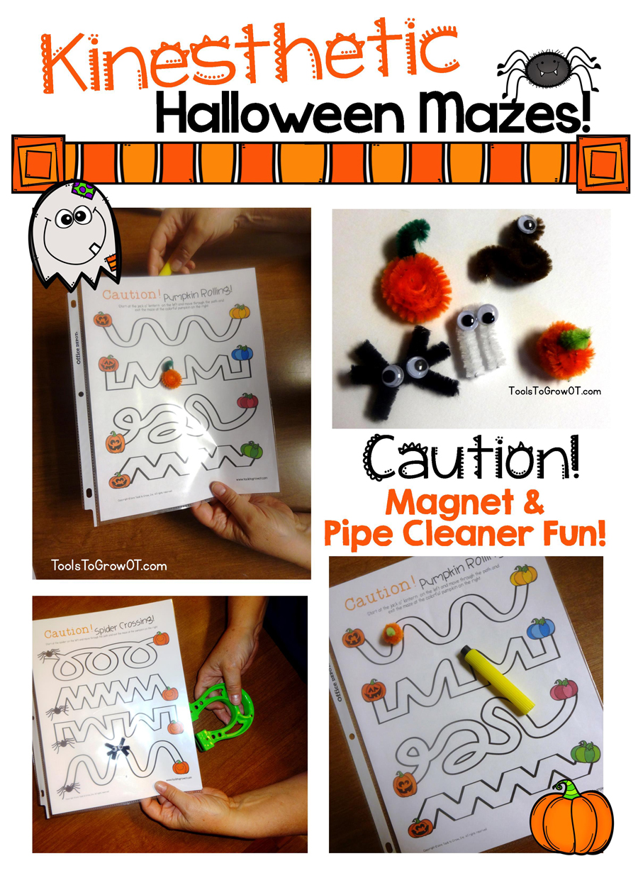 Kinesthetic Halloween Mazes-Tools to Grow