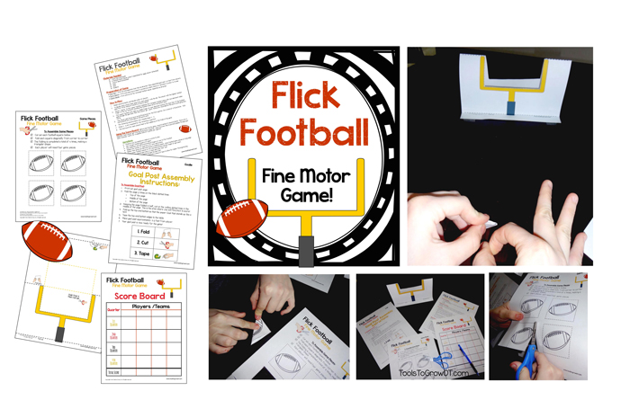 Flick Football - Fine Motor Game by Tools to Grow