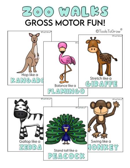 Animal Walks | Gross Motor | Therapy Resources | Tools To Grow, Inc.