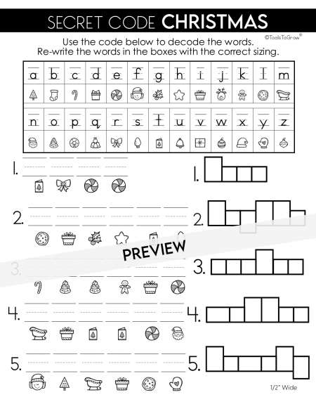 Christmas Poke Pictures with Printable Templates - From ABCs to ACTs