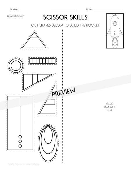 Improve Scissor Skills +39 Worksheets for Cutting Practice - DEVELOP LEARN  GROW