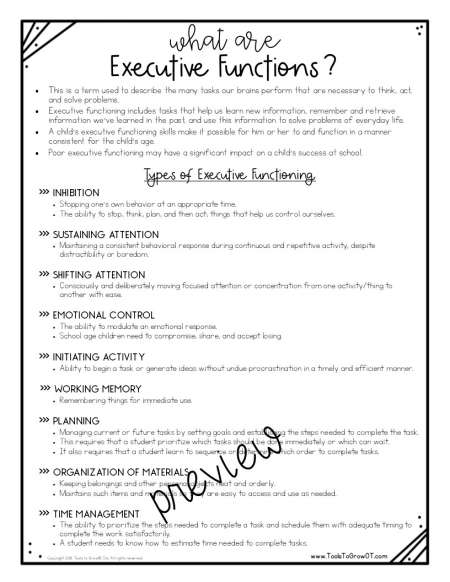 executive-functioning-therapy-resources-tools-to-grow-inc