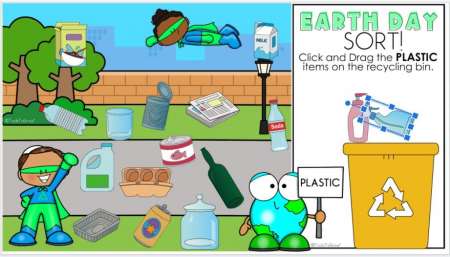 INSTANT Digital Thematic Mini Games: EARTH DAY LOADED TO SEESAW & GOOGLE  SLIDES