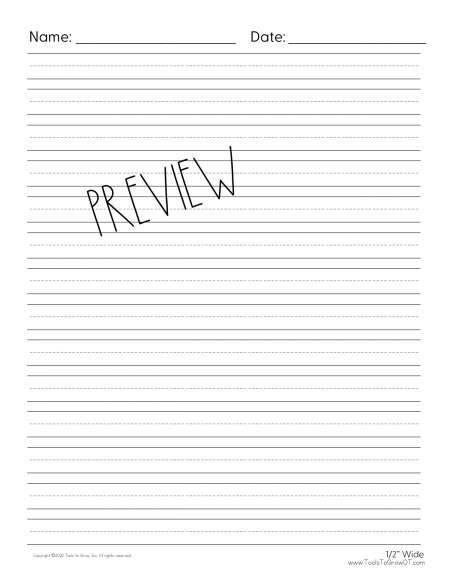 Printable Winter Lined Writing Paper for Kids Writing Paper Writing  Practice Paper Handwriting Paper Regular and Double Lined Paper 