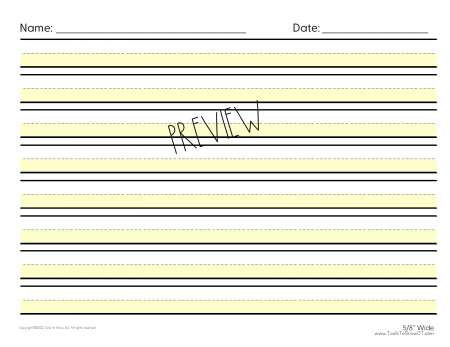 Handwriting Paper 1.5 Inch Rule  Handwriting paper, Writing paper  template, Handwriting worksheets