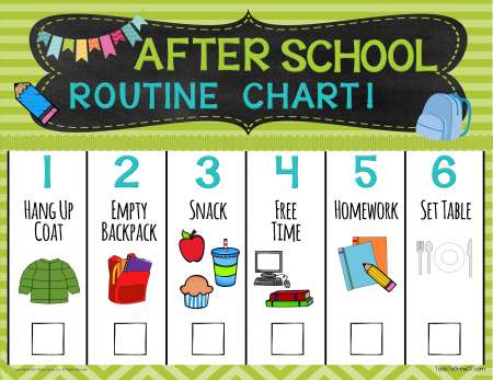 After School Routine Chart