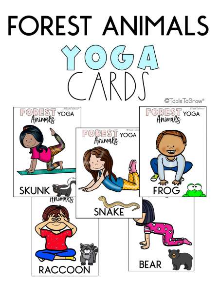 Yoga Pose Colouring Pages