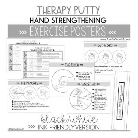 Therapy Putty Exercises Fine Motor Skills Therapy Resources