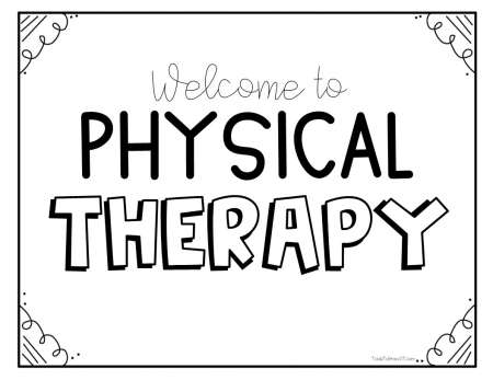 Physical Therapy Coloring Pages