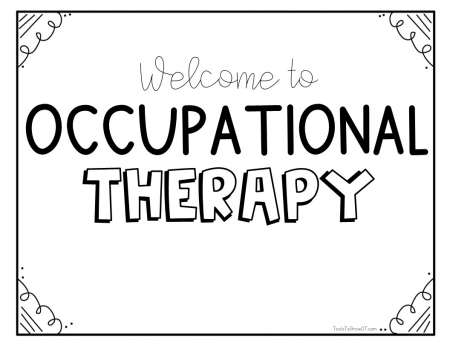 Coloring Pages For Occupational Therapy