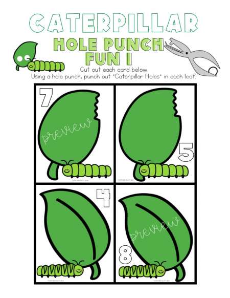 Winter Hole Punch Fine Motor Skill Activity